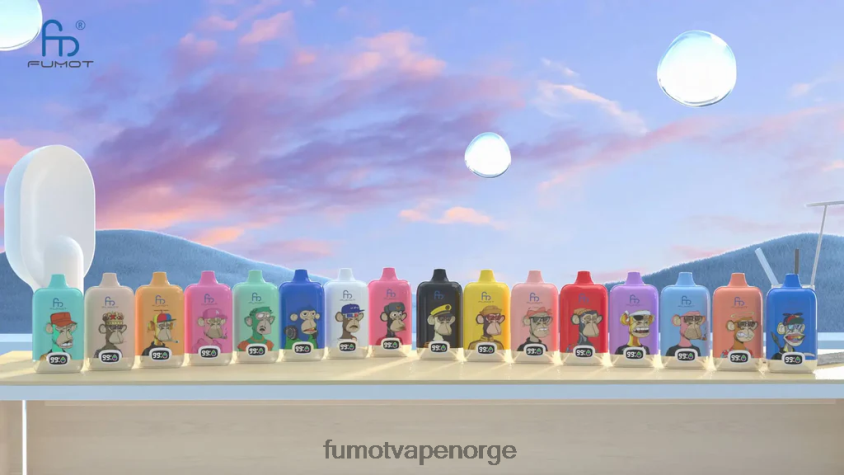 Fumot Flavours | Fumot Digital Box engangs vape pod 12000 - 20ml (1 stk) jordbær kiwi XH0864150