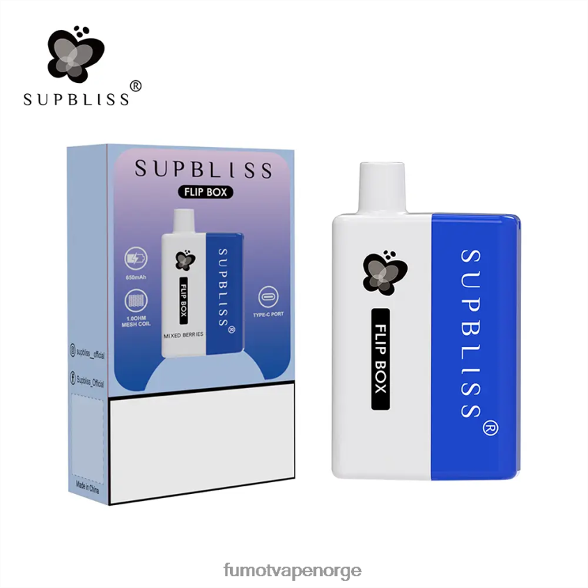 Fumot Flavours | Fumot Supbliss Flip boks 6000 utskiftbart vapesett - 10ml (1 stk) Pina Colada XH0864340