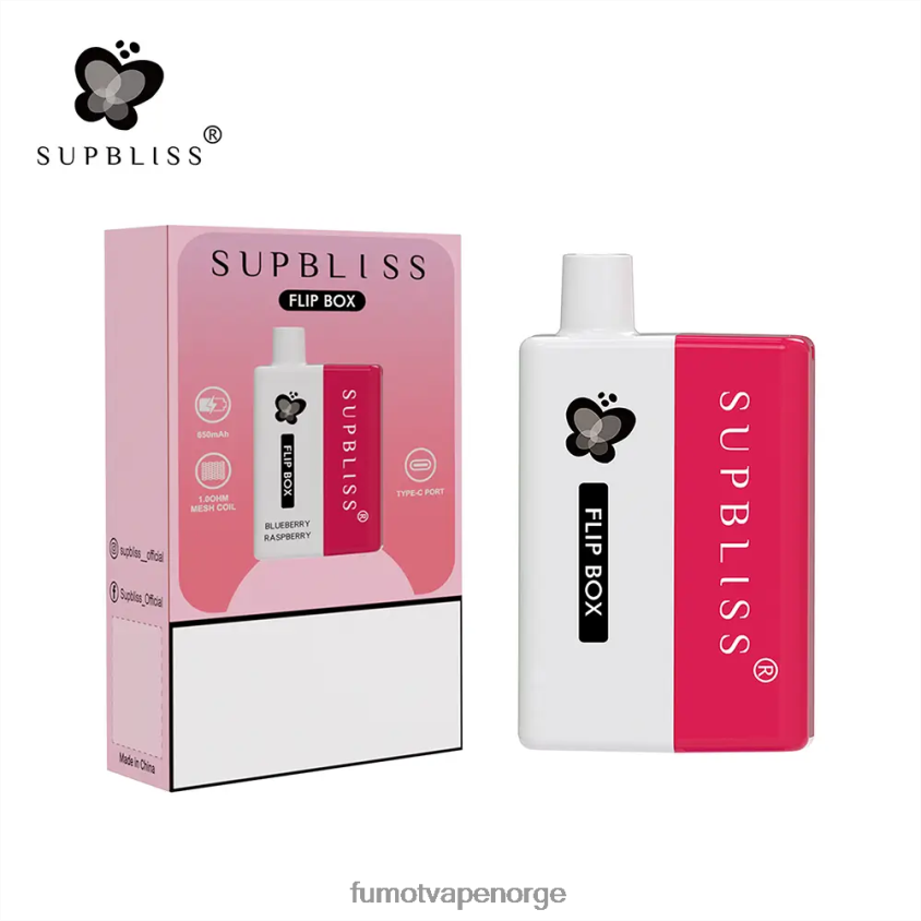 Fumot Flavours | Fumot Supbliss Flip boks 6000 utskiftbart vapesett - 10ml (1 stk) Pina Colada XH0864340