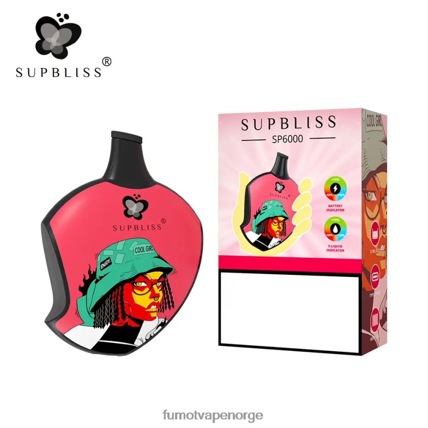 Fumot Vape Flavours | Fumot Supbliss sp6000 engangs vape pod - 12ml (1 stk) rosa limonade XH0864459