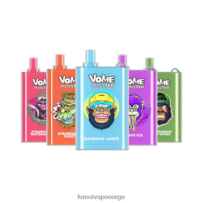 Fumot Flavours | Fumot Vome Monster 10000 engangs vape pod-enhet - 20ml (1 stk) kiwi pasjonsfrukt guava XH0864430