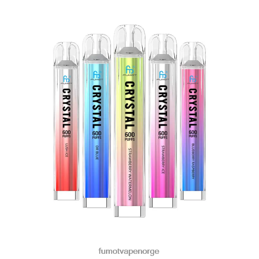 Fumot Flavours | Fumot Crystal 2ml (3 stykker sett) engangsvape - 600 tpd-kompatibel rosa limonade XH0864390