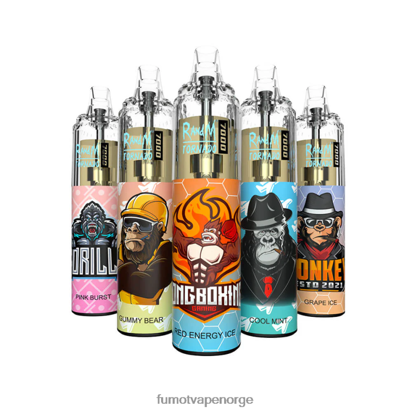 Fumot Flavours | Fumot Tornado 0 % 7000 14 ml engangs vapepenn (1 stk) kiwi pasjonsfrukt guava XH0864520