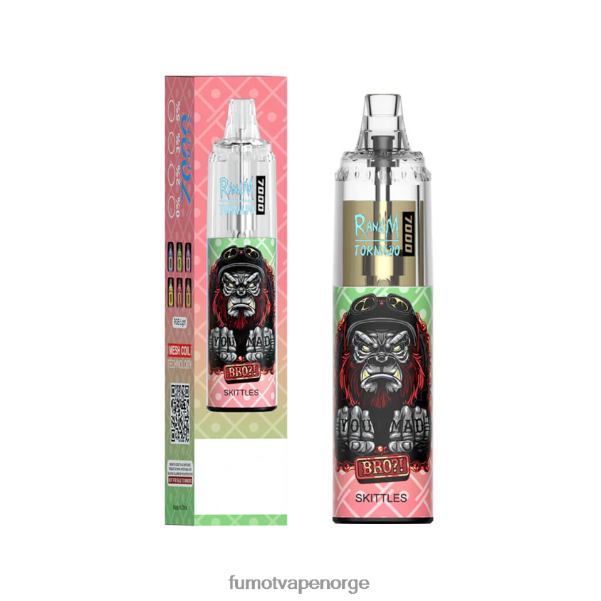 Fumot Flavours | Fumot Tornado 14ml (1 stk) 7000 engangs vape penn ananas is XH086490