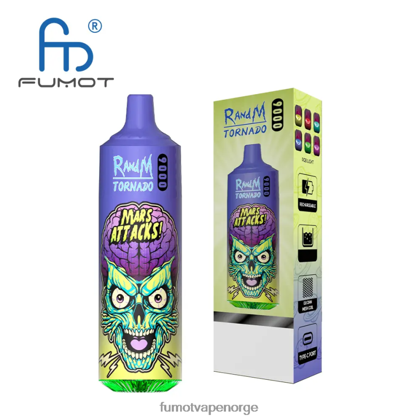 Fumot Flavours | Fumot Tornado 18ml 9000 engangs vapepenn (1 stk) guava is XH086420