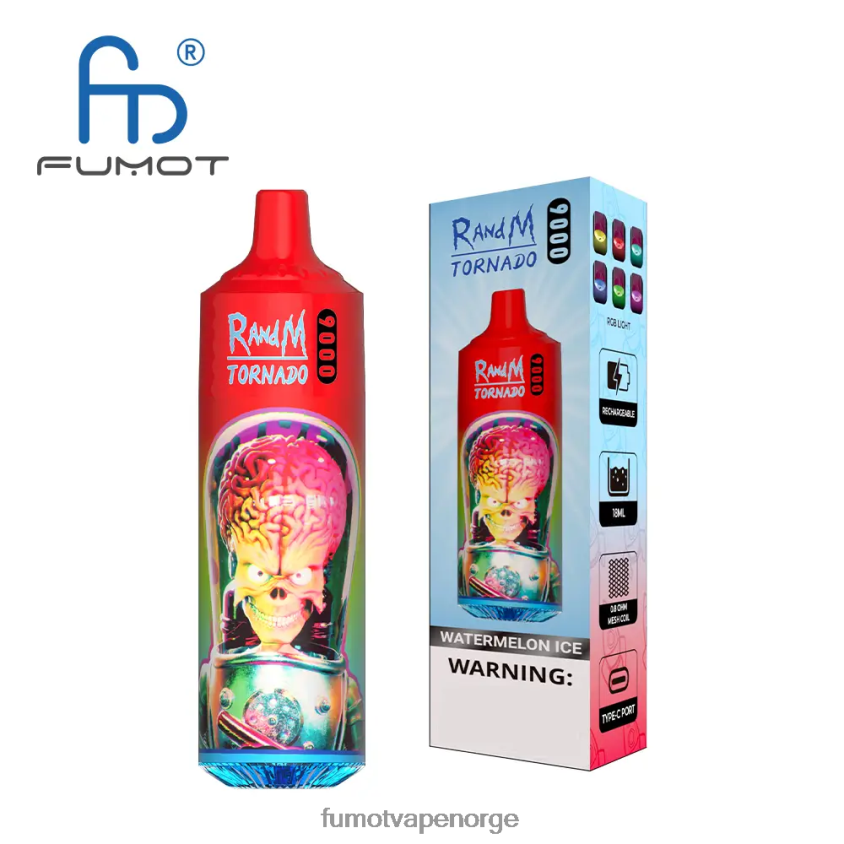 Fumot Flavours | Fumot Tornado 18ml 9000 engangs vapepenn (1 stk) guava is XH086420