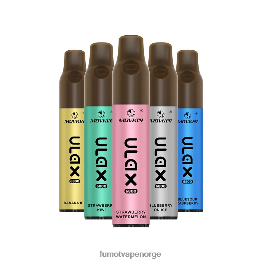 Fumot Flavours | Fumot Movkin Ulax 6800 engangsvape, keramisk spole - 8ml (1 stk) blåsur bringebær XH0864320