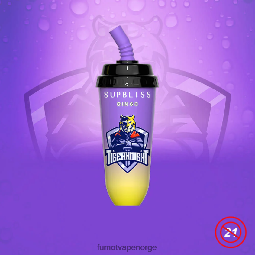 Fumot Norge | Fumot Supbliss Bingo 16 ml 8000 engangs vape pod-enhet (1 stk) jordbær vannmelon XH0864411