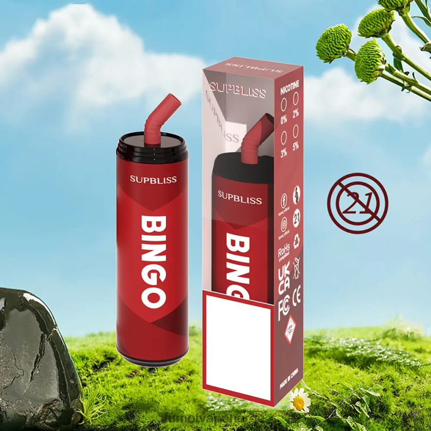 Fumot Norge | Fumot Supbliss Bingo 9000 engangs vape penn (1 stk) - 18ml frodig is XH0864471