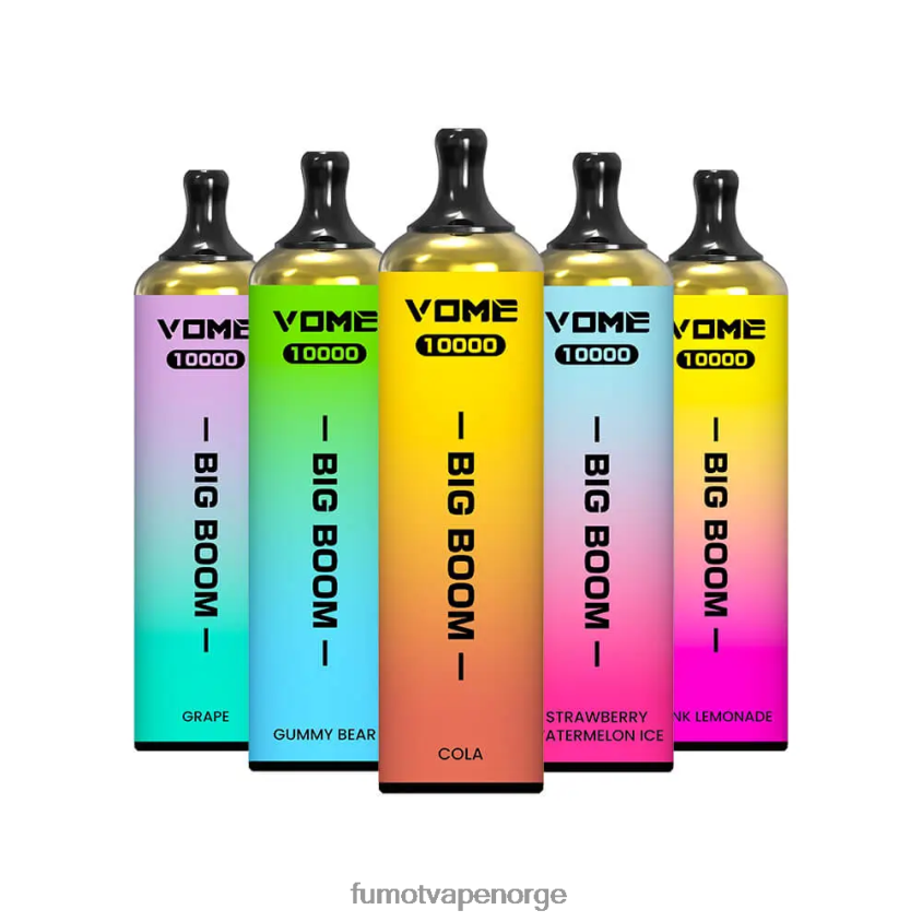 Fumot Flavours | Fumot Vome Big Boom engangs vape penn 10000 - 20ml (1 stk) jordbæris XH0864440