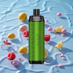 Al Fakher Crown Bar 8000 Crystal Engangs Vape Blåbringebær Sitronade med 18ml e-Liquid Kapasitet