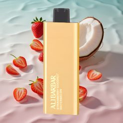Alibarbar Pandora 7000 Puffs Engangs Vape Jordbær Kokos Vannmelon med 17 ml e-væske
