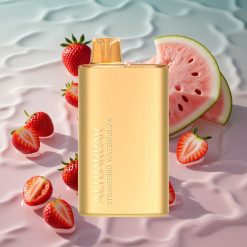 Alibarbar Rich 8000 Puffs Engangs Vape Jordbær Vannmelon med 20ml E-væske og 2000 mAh Batteri