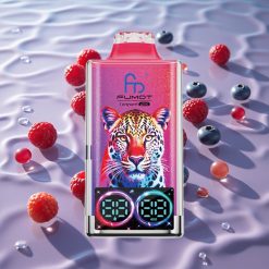 Fumot Leopard 40K Puffs Engangs E-sigarett Blåbær Kirsebær Tranebær med Type-C Lading