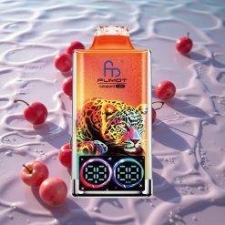 Fumot Leopard 40K Puffs Engangs E-sigarett Kirsebær Is med 0%/2%/3%/5% Nikotin og 700mAh Batteri