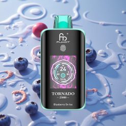 Fumot Tornado 25000 Puffs HD Skjerm Blåbær På Is