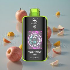 Fumot Tornado 25000 Puffs Oppladbar Batteri Dobbel Eple