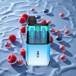 Fumot Ultra T32000 Engangs Vape Dr Blå - Blåbær Sur Bringebær med 32000 Sug og Type-C Hurtiglading