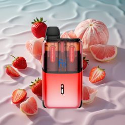 Fumot Ultra T32000 Engangsvape Jordbær Druefrukt - Jordbær Puffsefrukt med 24ml E-væske og 800mAh Batteri