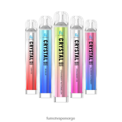 Fumot Vape Online Shop | Fumot Crystal 2ml (3 stykker sett) engangsvape - 600 tpd-kompatibel jordbær vannmelon XH0864387